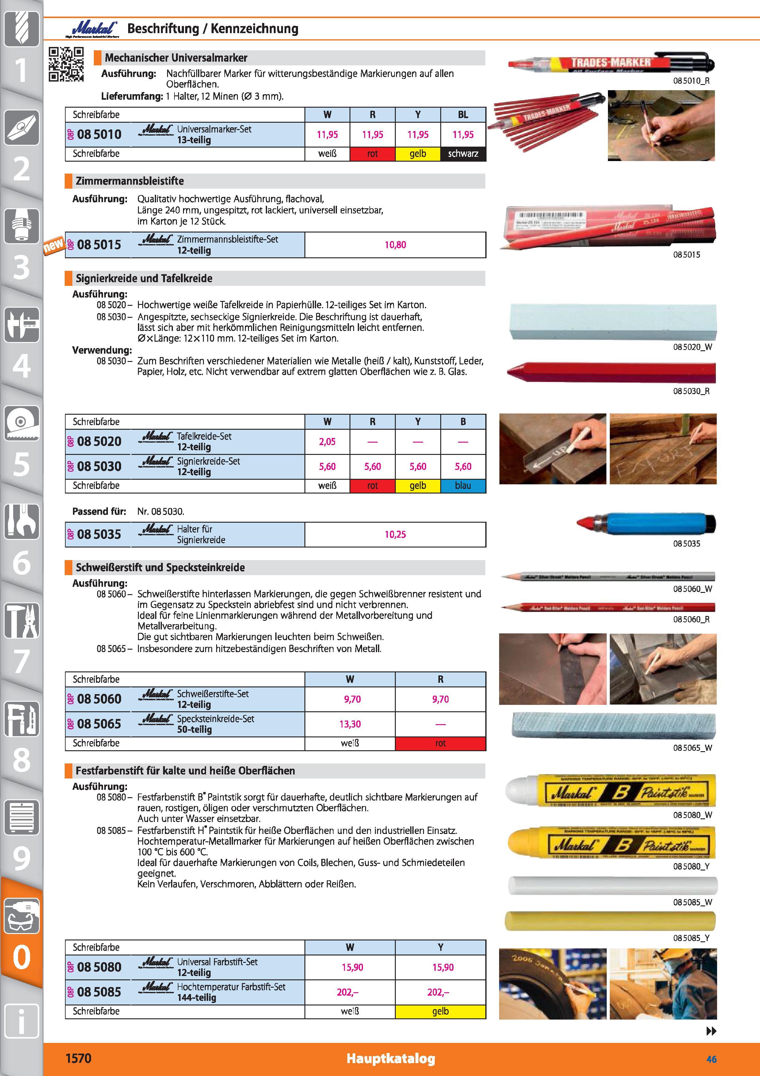 1570 m 1 Modal' Beschriftung / Kennzeichnung Mechanischer Universalmarker Ausführung Nachfüllbarer Marker für witterungsbeständige Markierungen a Каталог HOFFMANN GROUP 2015 Инструмент режущий слесарный измерительный абразивный Оборудование Комплексные поставки для промышленных предприятий DEU Стр. 1570