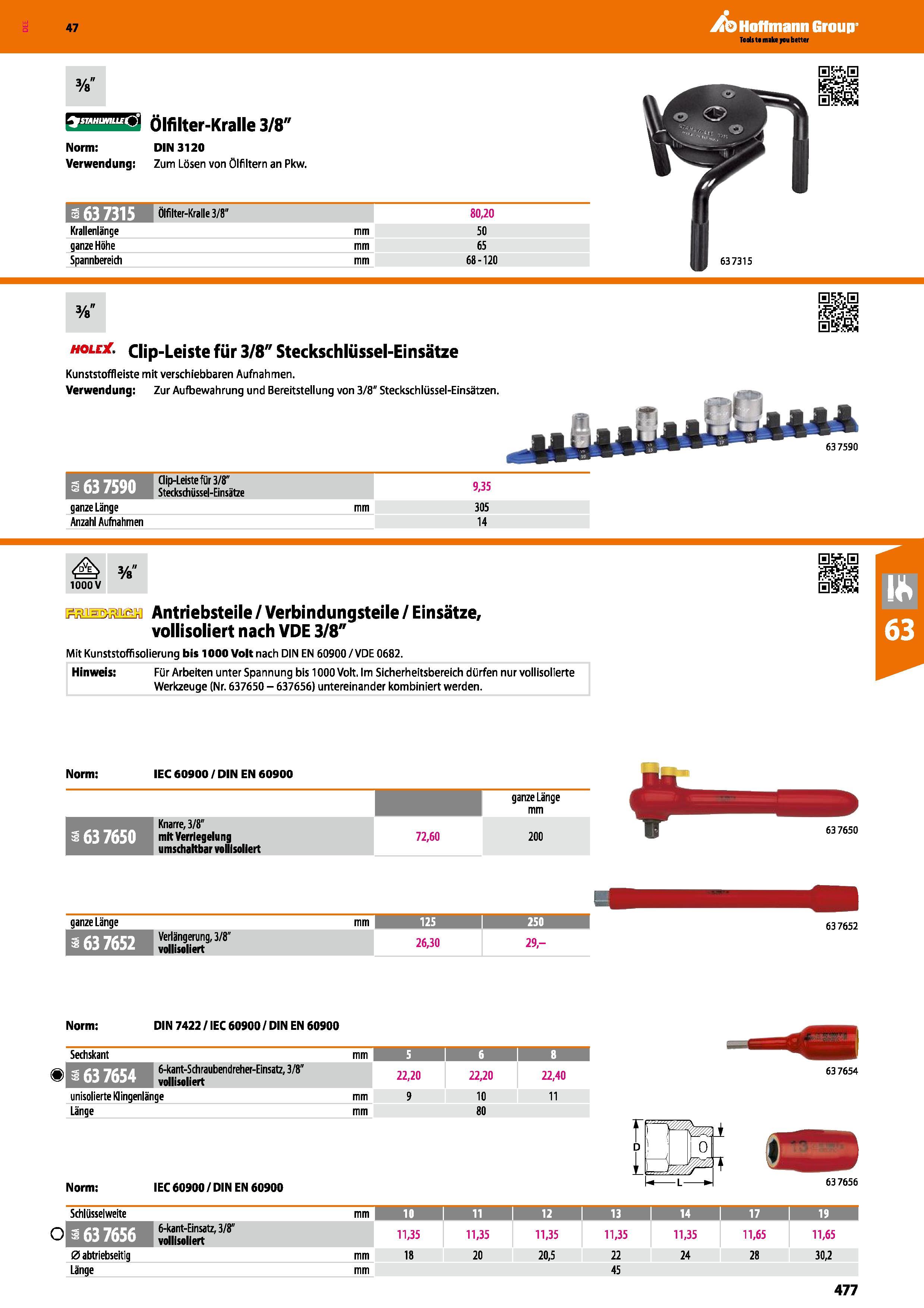 477 47 Ölfilter-Kralle 3/8 Norm DIN 3120 Verwendung Zum Lösen von ölfiltern an Pkw Hoffmann Group li 63 7315 UM 80,20 Krallenlänge mm 50 ganze Höhe m Каталог HOFFMANN GROUP 2016 Ручной слесарно-монтажный и контрольно-измерительный инструмент и приборы для предприятий машиностроения и мастерских сервисного обслуживания 47 версия издания Стр. 477 DEU