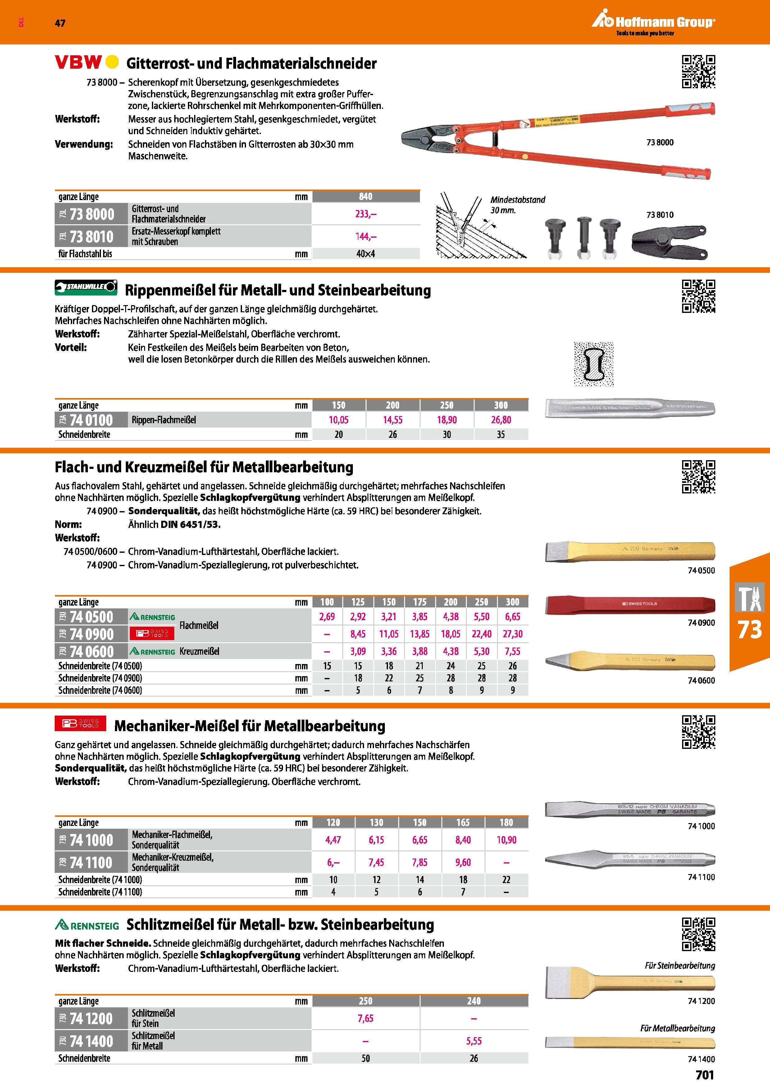 701 VBW Gitterrost- und Flach materialschneider 738000- Scherenkopf mit Übersetzung, gesenkgeschmiedetes Zwischenstück, Begrenzungsanschlag mit extra Каталог HOFFMANN GROUP 2016 Ручной слесарно-монтажный и контрольно-измерительный инструмент и приборы для предприятий машиностроения и мастерских сервисного обслуживания 47 версия издания Стр. 701 DEU