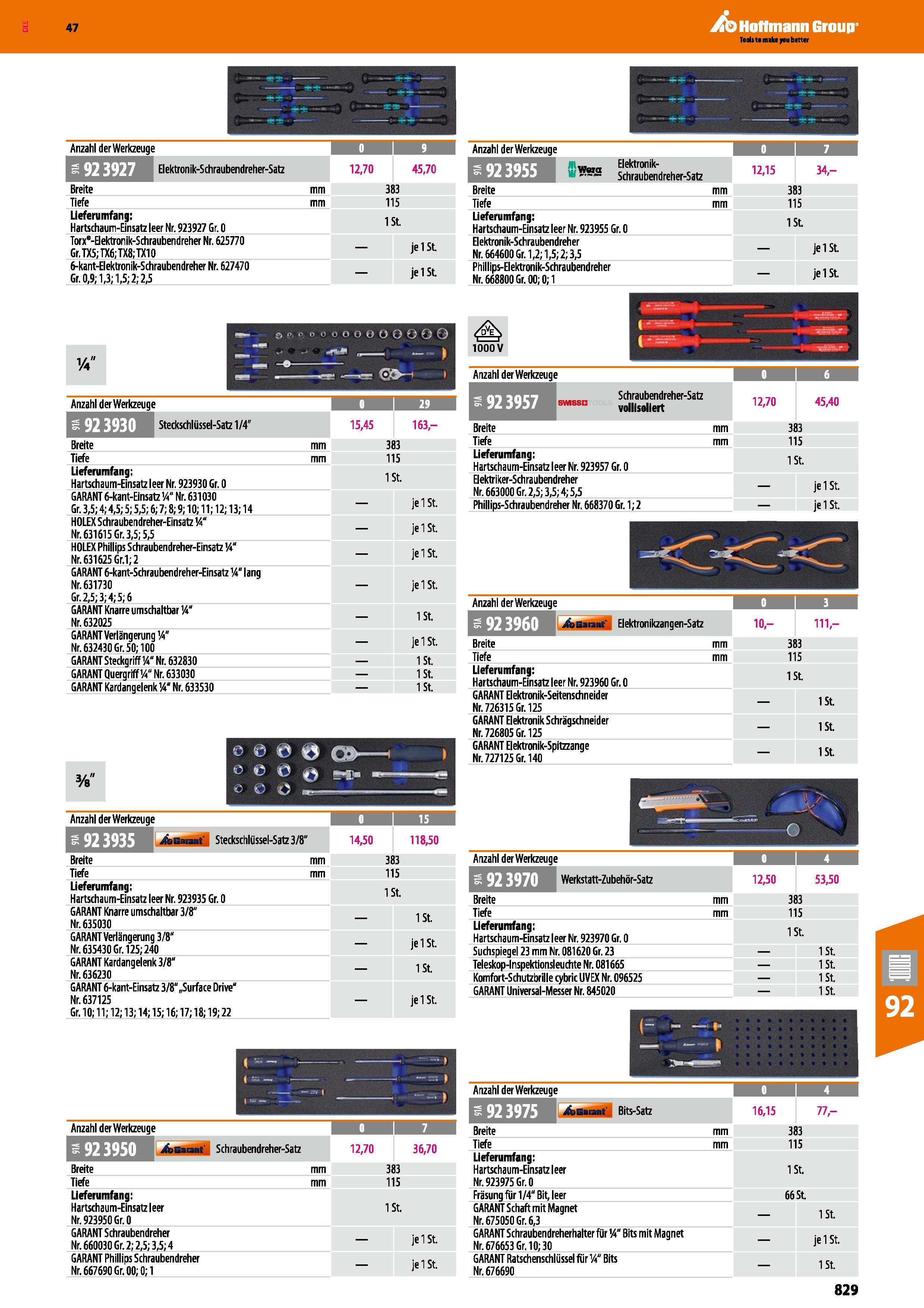 829 Sfps - - - _ K ' f - Anzahl der Werkzeuge 0 9 Anzahl der Werkzeuge m/JJVElektronik-Schraubendreher-Satz 12,70 45,70 ffilSKS Elektronik- Schrauben Каталог HOFFMANN GROUP 2016 Ручной слесарно-монтажный и контрольно-измерительный инструмент и приборы для предприятий машиностроения и мастерских сервисного обслуживания 47 версия издания Стр. 829 DEU