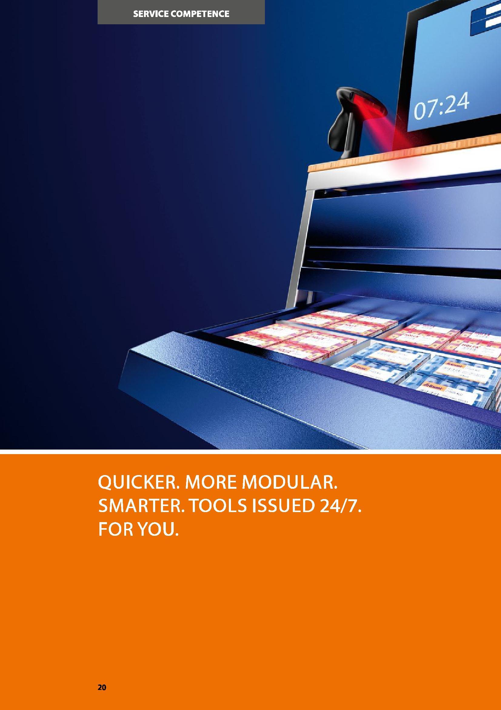 20 QUICKER MORE MODULAR SMARTER TOOLS ISSUED 24/7 FOR YOU 20 Каталог HOFFMANN GROUP 2016 Производственная мебель для работы хранения и транспортировки в условиях промышленных предприятий и сервисных мастерских Вер. 47 ENG Стр. 20