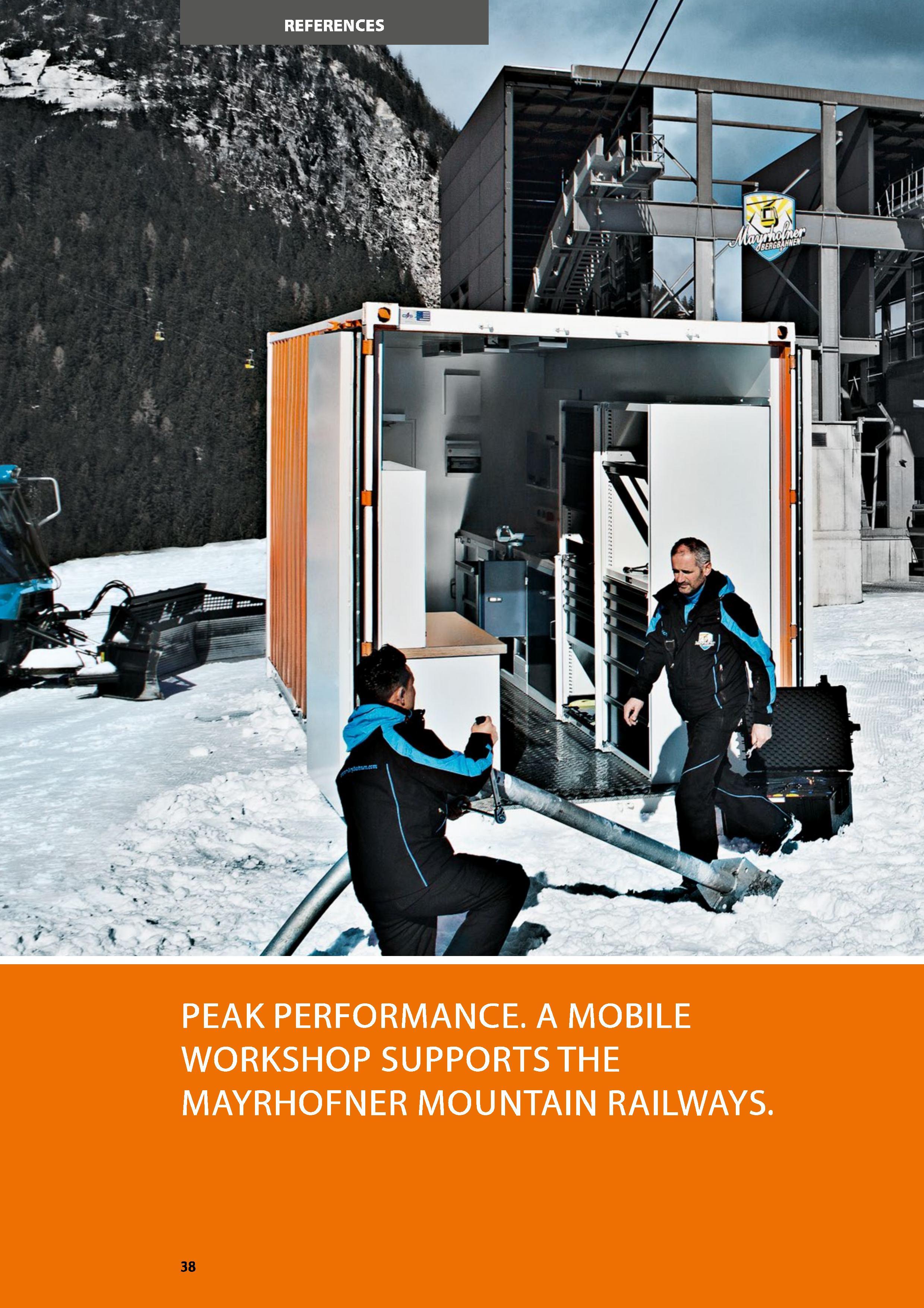 38 PEAK PERFORMANCE A MOBILE WORKSHOP SUPPORTS THE MAYRHOFNER MOUNTAIN RAILWAYS Каталог HOFFMANN GROUP 2016 Производственная мебель для работы хранения и транспортировки в условиях промышленных предприятий и сервисных мастерских Вер. 47 ENG Стр. 38