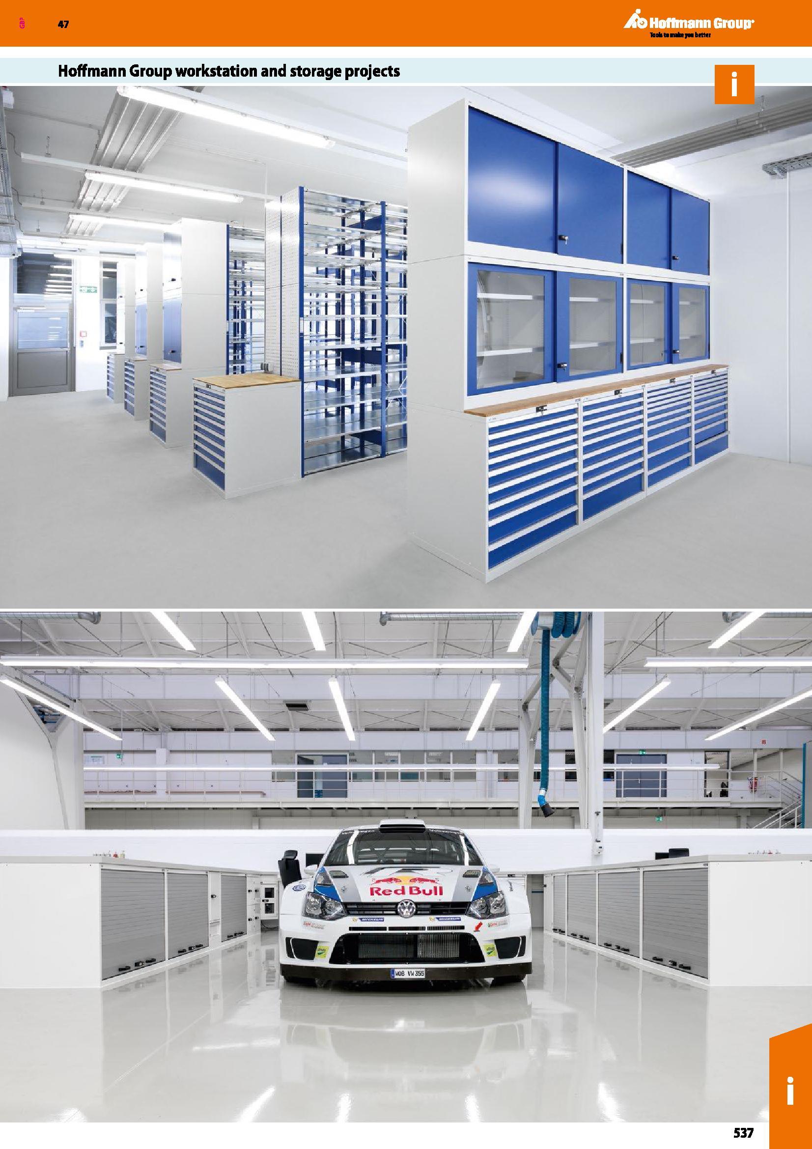537 Hoffmann Group 47 Каталог HOFFMANN GROUP 2016 Производственная мебель для работы хранения и транспортировки в условиях промышленных предприятий и сервисных мастерских Вер. 47 ENG Стр. 537