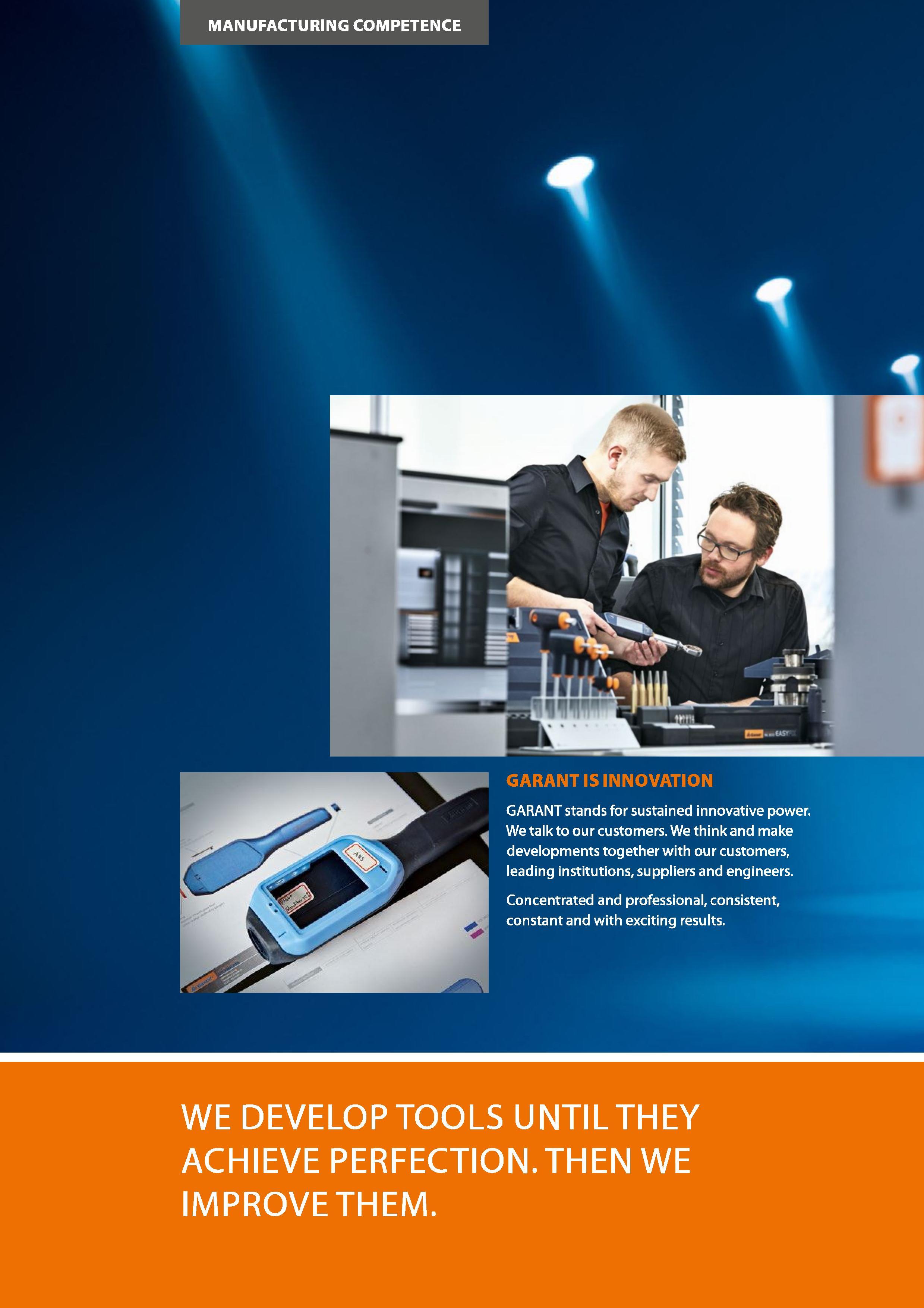 10 GARANT stands for sustained innovative power We talk to our customers We thinkand make developments together with our customers, leading institut Каталог HOFFMANN GROUP 2016 Ручной слесарно-монтажный и измерительный инструмент и оборудование от комплексного поставщика промышленных предприятий Вер. 47 Англ. Стр. 