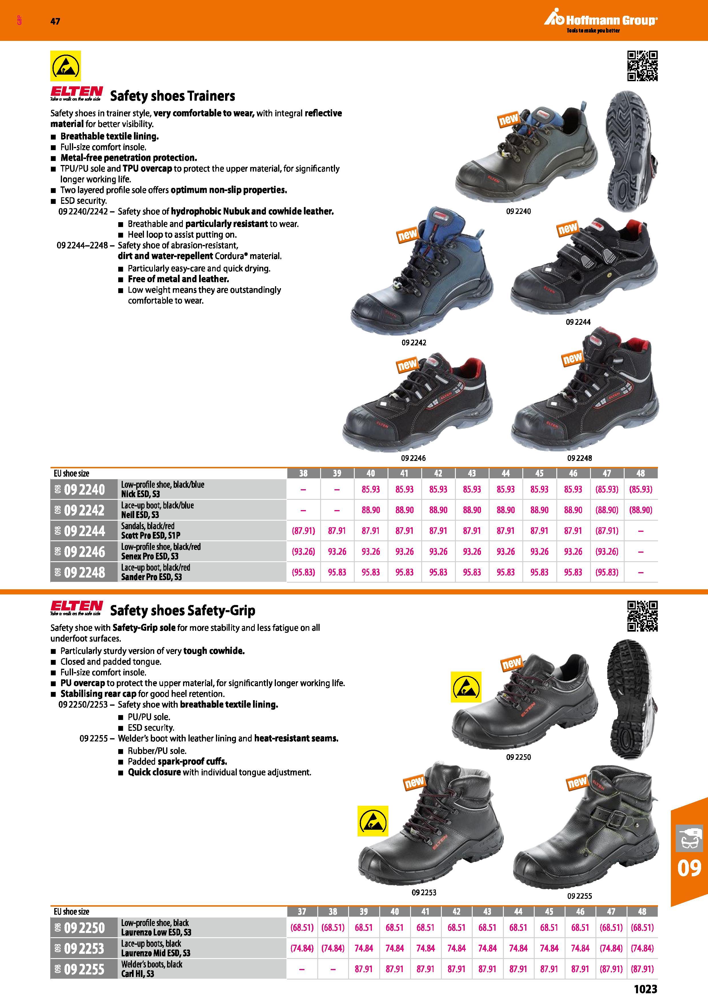 1023 Hoffmann Group 47 (2) 092246 092248 092240 092244 Taka a waft on iht tah lid Safety shoes Trainers Safety shoes in trainer style, very comfortabl Каталог HOFFMANN GROUP 2016 Ручной слесарно-монтажный и измерительный инструмент и оборудование от комплексного поставщика промышленных предприятий Вер. 47 Англ. Стр. 1023