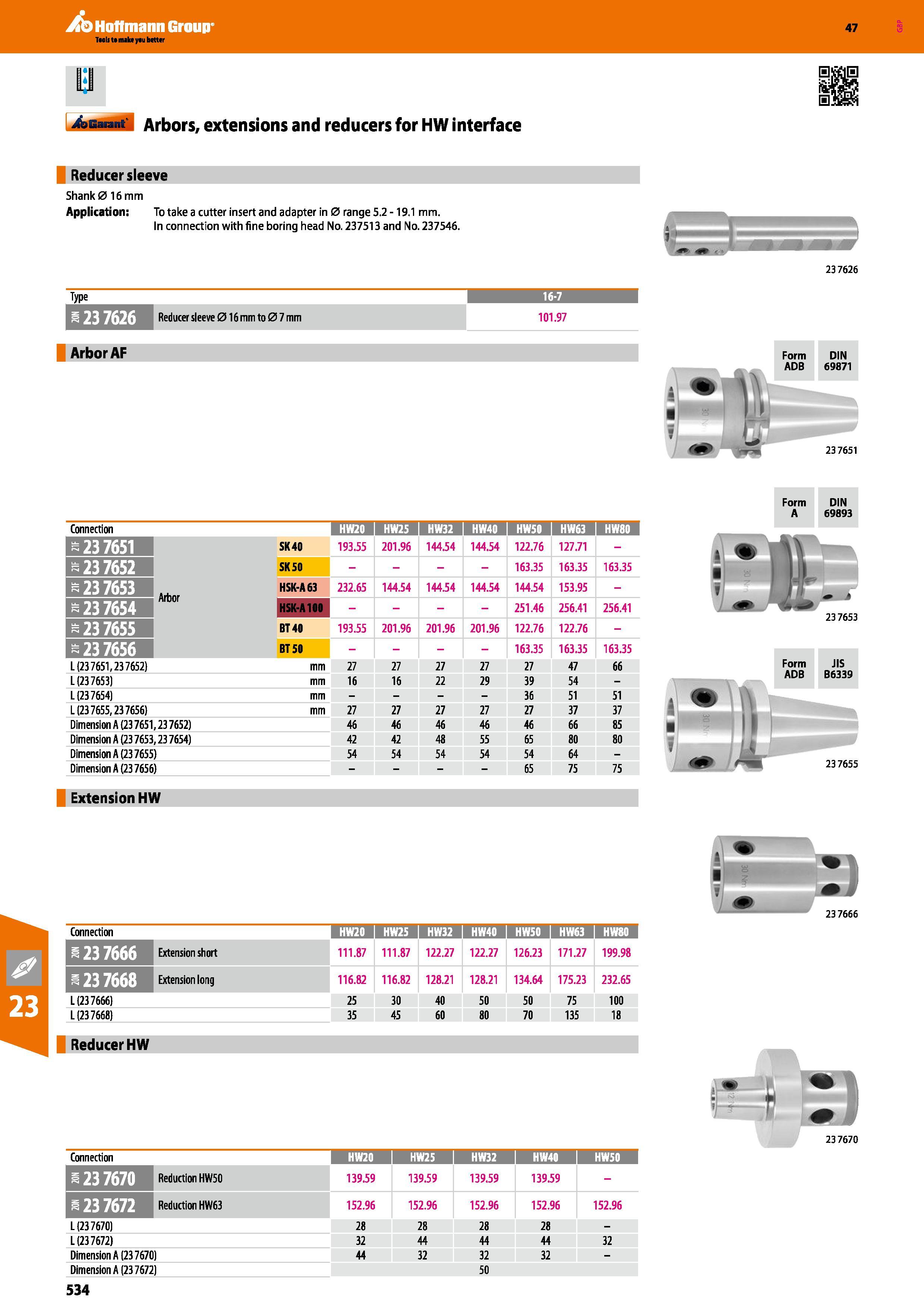 534 Hoffmann Group 47 III 4asat M Arbors, extensions and reducers for HW interface Reducer sleeve Shank 0 16 mm Application: To take a cutter insert Каталог HOFFMANN GROUP 2016 Станочный режущий и вспомогательный инструмент для металлорежущих универсальных станков центров и комплексов с ЧПУ Версия 47 Стр. 534