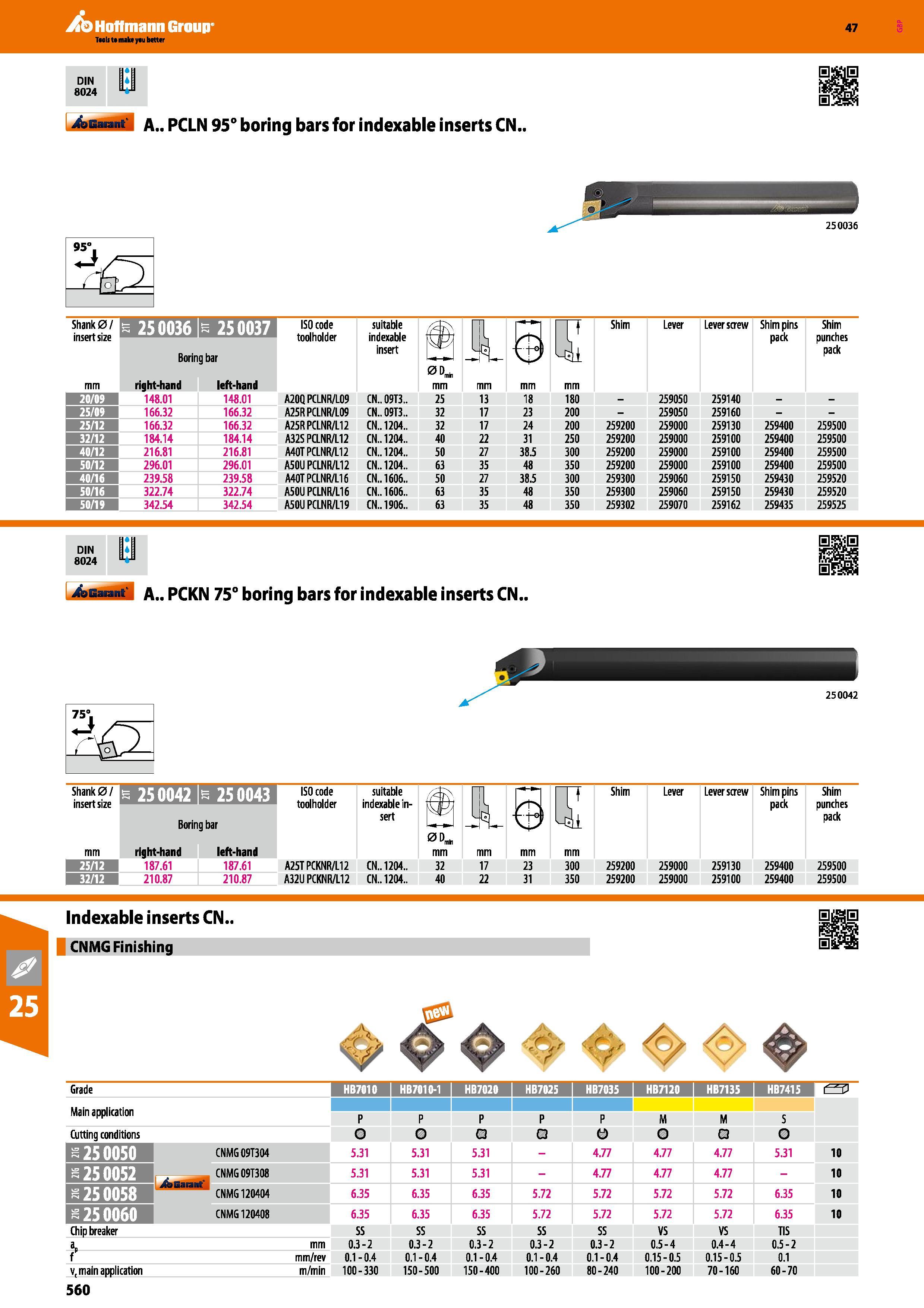 560 Hoffmann Group Shank 0/ insert size ISO code toolholder Boring bar suitable indexable insert Shim Lever Lever screw Shim pins pack Shim punches p Каталог HOFFMANN GROUP 2016 Станочный режущий и вспомогательный инструмент для металлорежущих универсальных станков центров и комплексов с ЧПУ Версия 47 Стр. 560