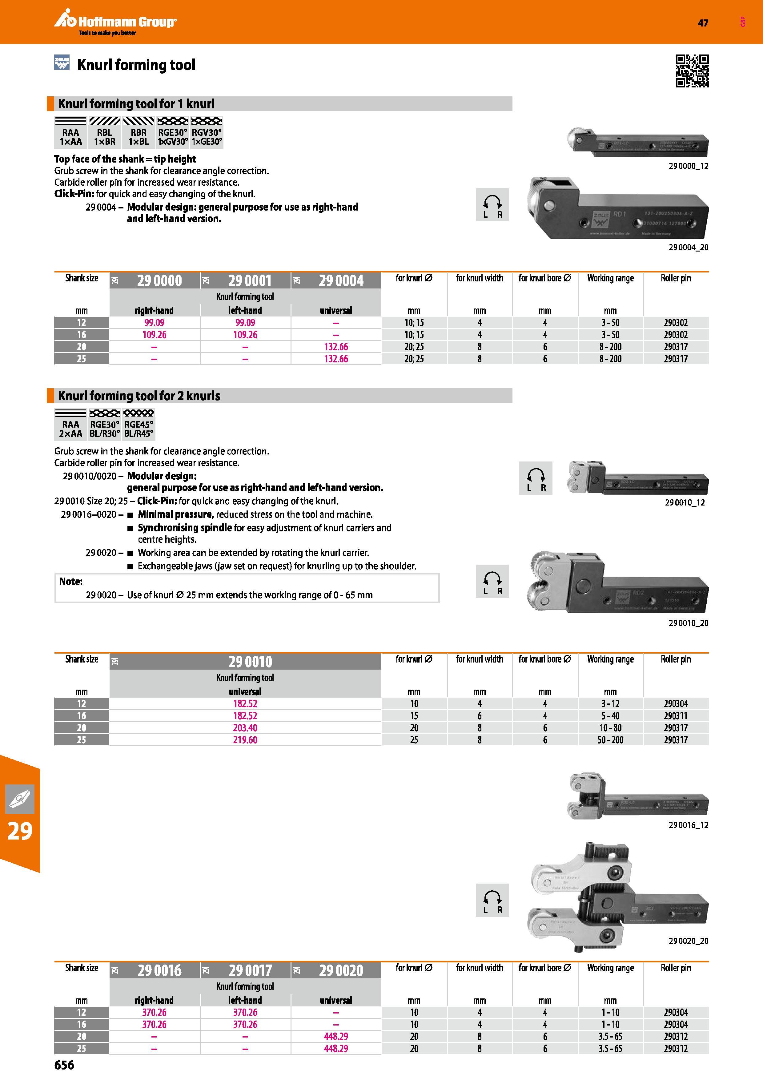 656 Hoffmann Group Knurl forming tool Knurl forming tool for 1 knurl = y///z vww >000 >000 RAA RBL RBR RGE30” RGV30 1xAA 1xBR 1xBL 1xGV30° 1xGE30° To Каталог HOFFMANN GROUP 2016 Станочный режущий и вспомогательный инструмент для металлорежущих универсальных станков центров и комплексов с ЧПУ Версия 47 Стр. 656