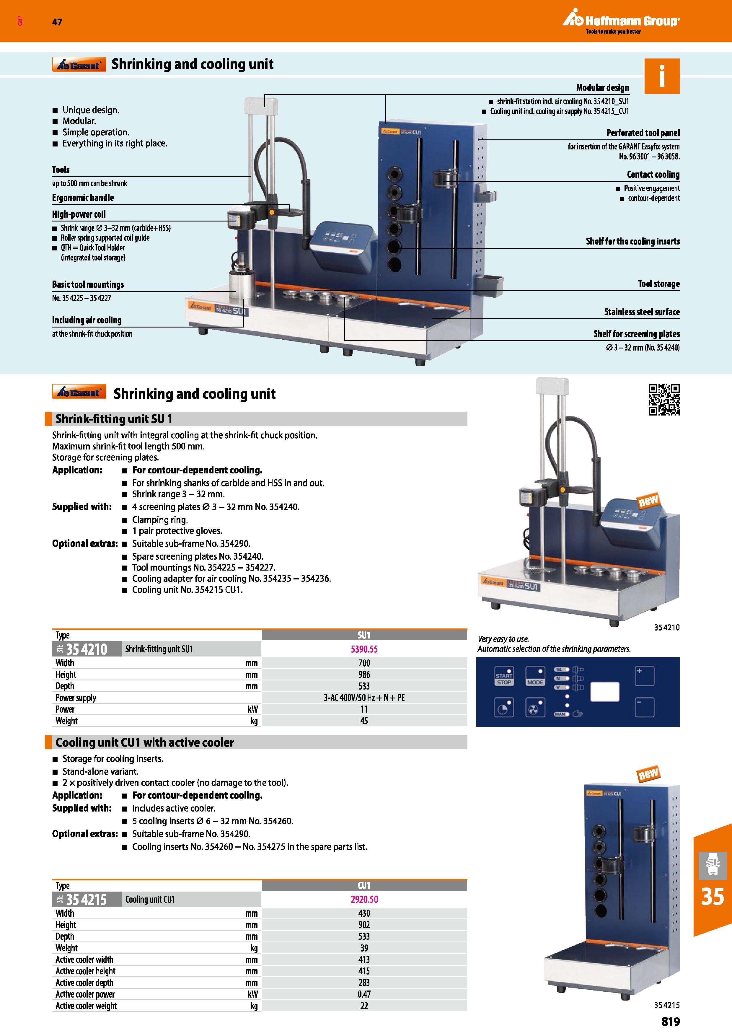 819 Hoffmann Group 47 4as m Shrinking Unique design Modular Simple operation Everything in its right place Tools up to500 nm can be shrank Ergonomic Каталог HOFFMANN GROUP 2016 Станочный режущий и вспомогательный инструмент для металлорежущих универсальных станков центров и комплексов с ЧПУ Версия 47 Стр. 819