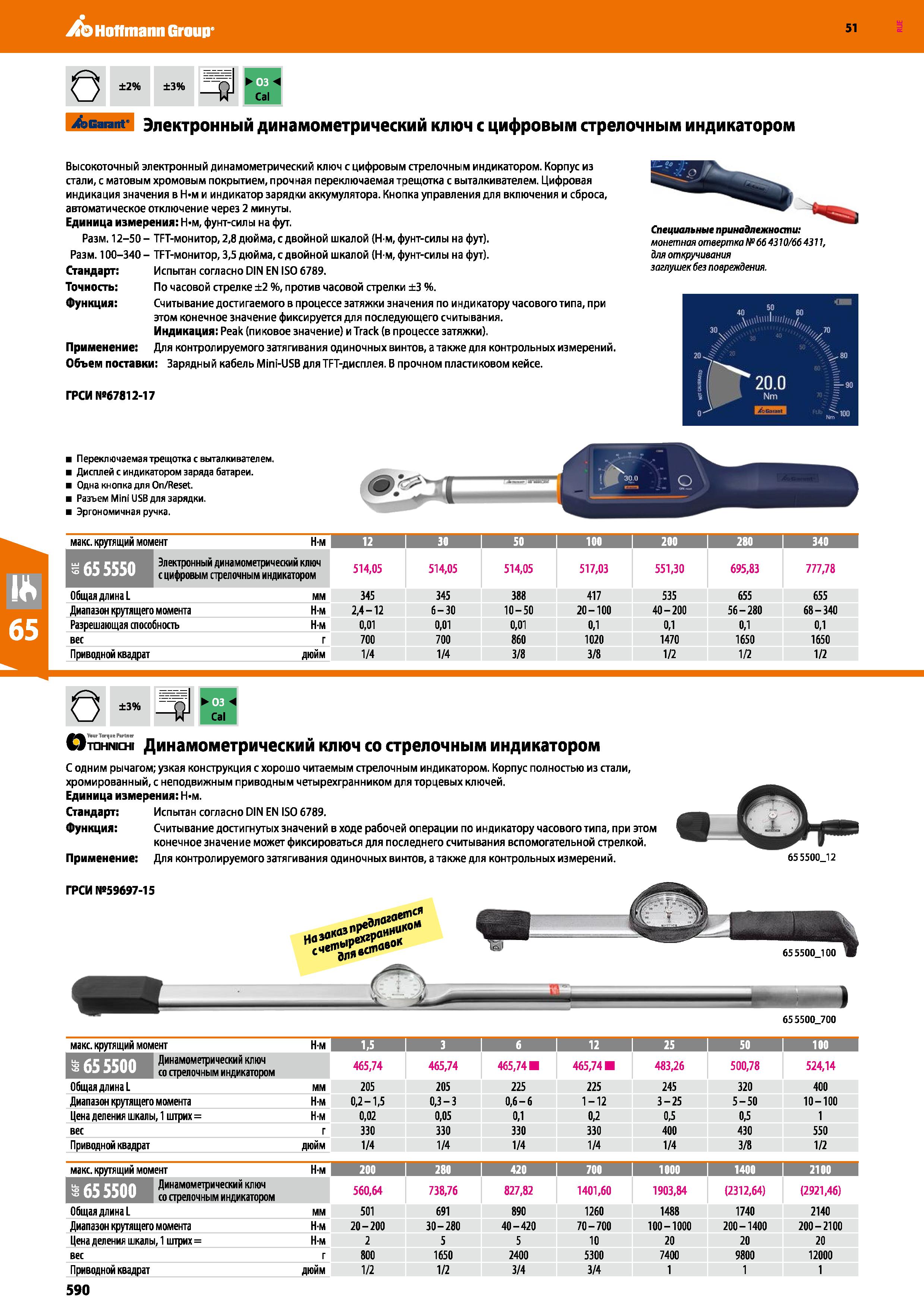 590 Hoffmann Group 51 51 О ±2% ±3% =4 Я-ц Cal Acarant' Электронный динамометрический ключ с цифровым стрелочным индикатором Высокоточный электронный Каталог HOFFMANN GROUP 2020 Измерительный и ручной инструмент Инвентарь Абразивы Шлифовальные и отрезные круги Электроинструмент Пневмоинструмент Штангенциркули Стр. 590