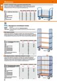 66 Hoffmann Group 51 Тележка с четырьмя стенкам, допустимая нагрузка 400 / 500 кг Тележка с четырьмя стенками с одной съёмной продольной стенкой Пла Каталог HOFFMANN GROUP 2020 Промышленная мебель и складское оборудование для производств Системы хранения и транспортировки Тележки и шкафы для инструментов Стр. 66