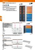280 Hoffmann Group 51 /эвагапг Стеллажные шкафы, глубина 11 G LUJJ 500 кг Установка полок возможна с шагом 25 мм Дверцы усилены с внутренней стороны Каталог HOFFMANN GROUP 2020 Промышленная мебель и складское оборудование для производств Системы хранения и транспортировки Тележки и шкафы для инструментов Стр. 280