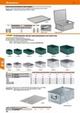 432 Hoffmann Group 51 Крышка для контейнеров по евростандарту Крышки с петлями Через отверстия в крышке и край ящика (0 3,5 мм) можно вставить пломбу Каталог HOFFMANN GROUP 2020 Промышленная мебель и складское оборудование для производств Системы хранения и транспортировки Тележки и шкафы для инструментов Стр. 432