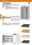 228 Hoffmann Group 47 Tool cabinet body 27x27 units For mounting drawers and doors at 25 mm intervals Cabinet can be locked centrally The lock plate Каталог HOFFMANN GROUP 2016 Производственная мебель для работы хранения и транспортировки в условиях промышленных предприятий и сервисных мастерских Вер. 47 ENG Стр. 228