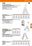 415 Hoffmann Group 47 150 kg p\ & ZAR Ladders, range Z 600 / Z 500 Stepladders with safety crossbar, single-sided access Treads and stiles made of ex Каталог HOFFMANN GROUP 2016 Производственная мебель для работы хранения и транспортировки в условиях промышленных предприятий и сервисных мастерских Вер. 47 ENG Стр. 415