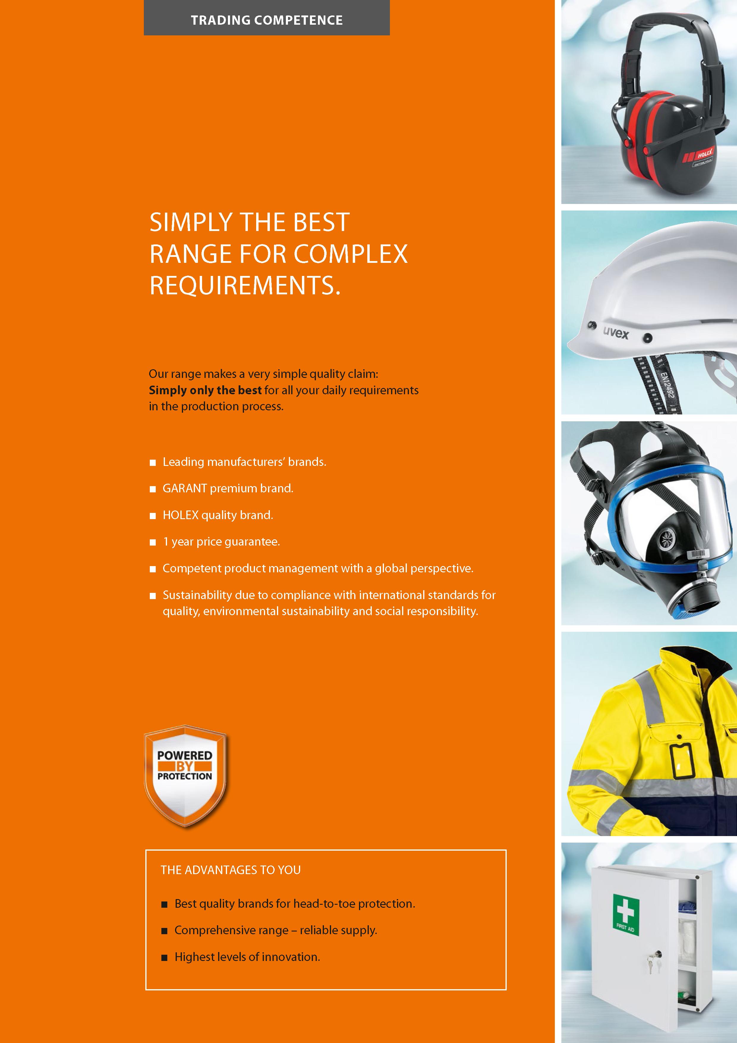 12 TRADING COMPETENCE SIMPLY THE BEST RANGE FOR COMPLEX REQUIREMENTS Our range makes a very simple quality claim: Simply only the best for all your Каталог HOFFMANN GROUP 2020 Средства индивидуальной защиты органов зрения дыхания кожи СИЗ от поражения электрическим током шума Защитные перчатки Очки Специальная одежда Стр. 