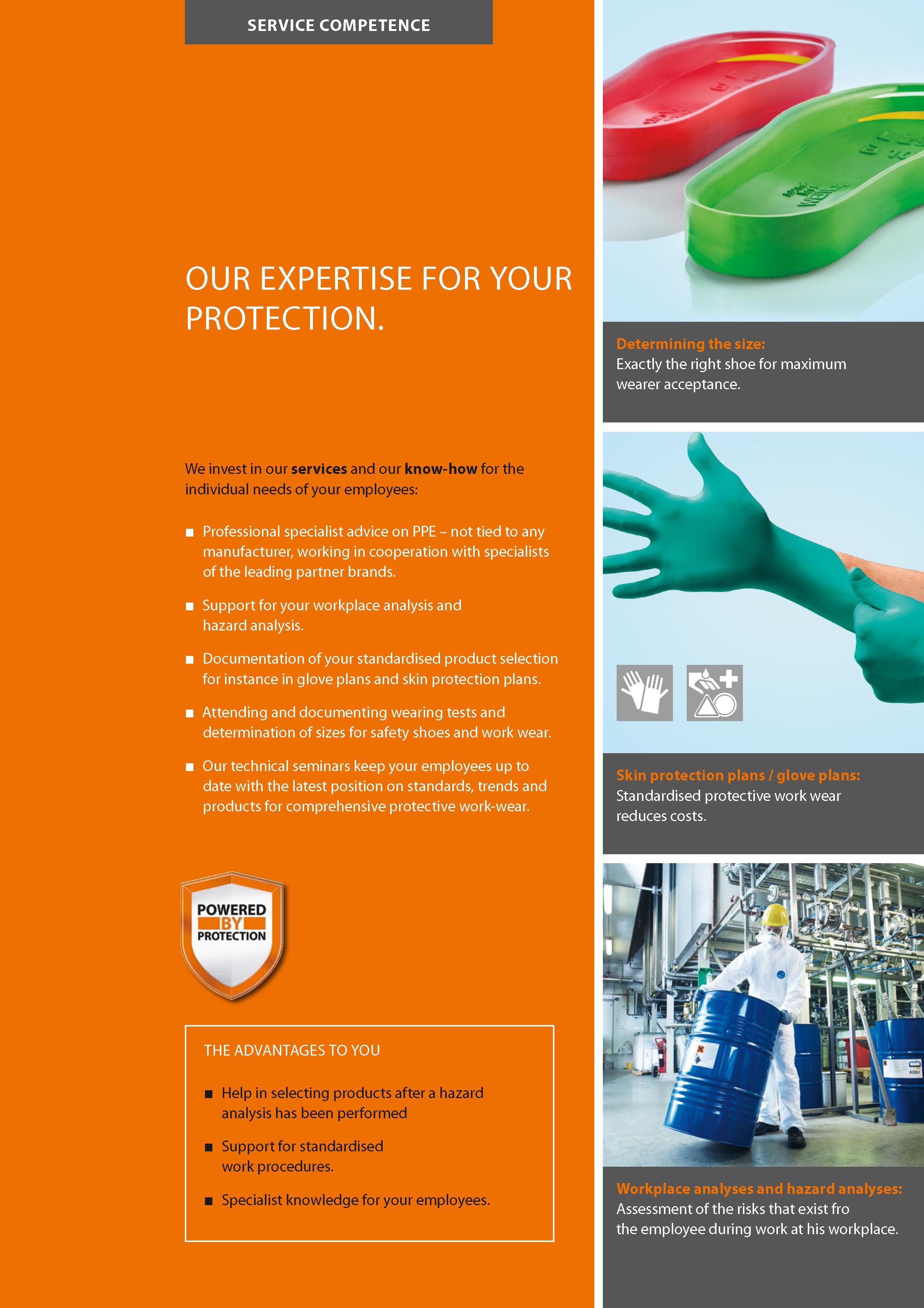 20 SERVICE COMPETENCE OUR EXPERTISE FOR YOUR PROTECTION We invest in our services and our know-how for the individual needs of your employees: Profe Каталог HOFFMANN GROUP 2020 Средства индивидуальной защиты органов зрения дыхания кожи СИЗ от поражения электрическим током шума Защитные перчатки Очки Специальная одежда Стр. 