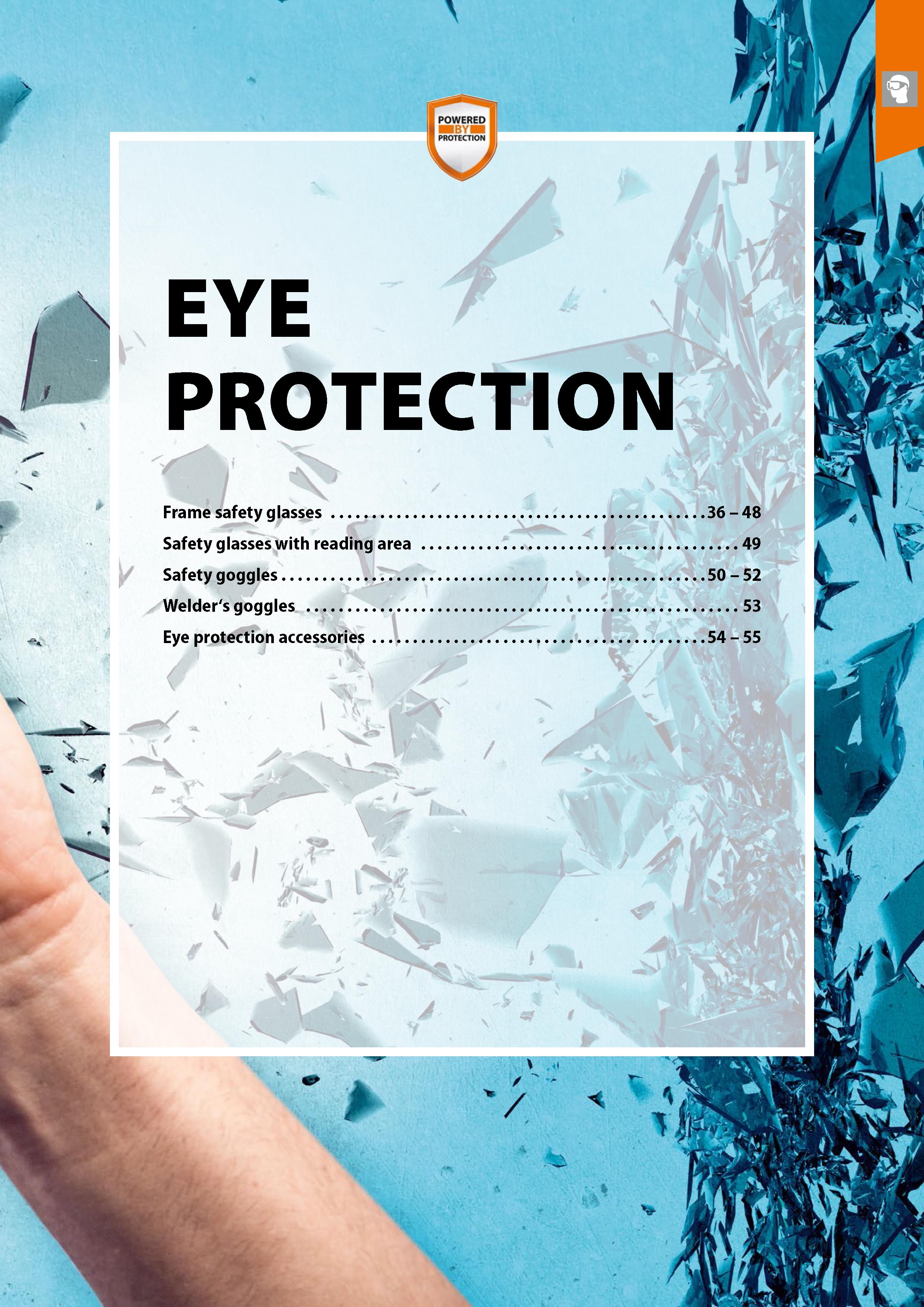 29 EYE r PROTECTION Frame safety glasses 36 - 48 Safety glasses with reading area 49 Safety goggles 50 - 52 Welder's goggles 53 Eye protection acces Каталог HOFFMANN GROUP 2020 Средства индивидуальной защиты органов зрения дыхания кожи СИЗ от поражения электрическим током шума Защитные перчатки Очки Специальная одежда Стр. 29