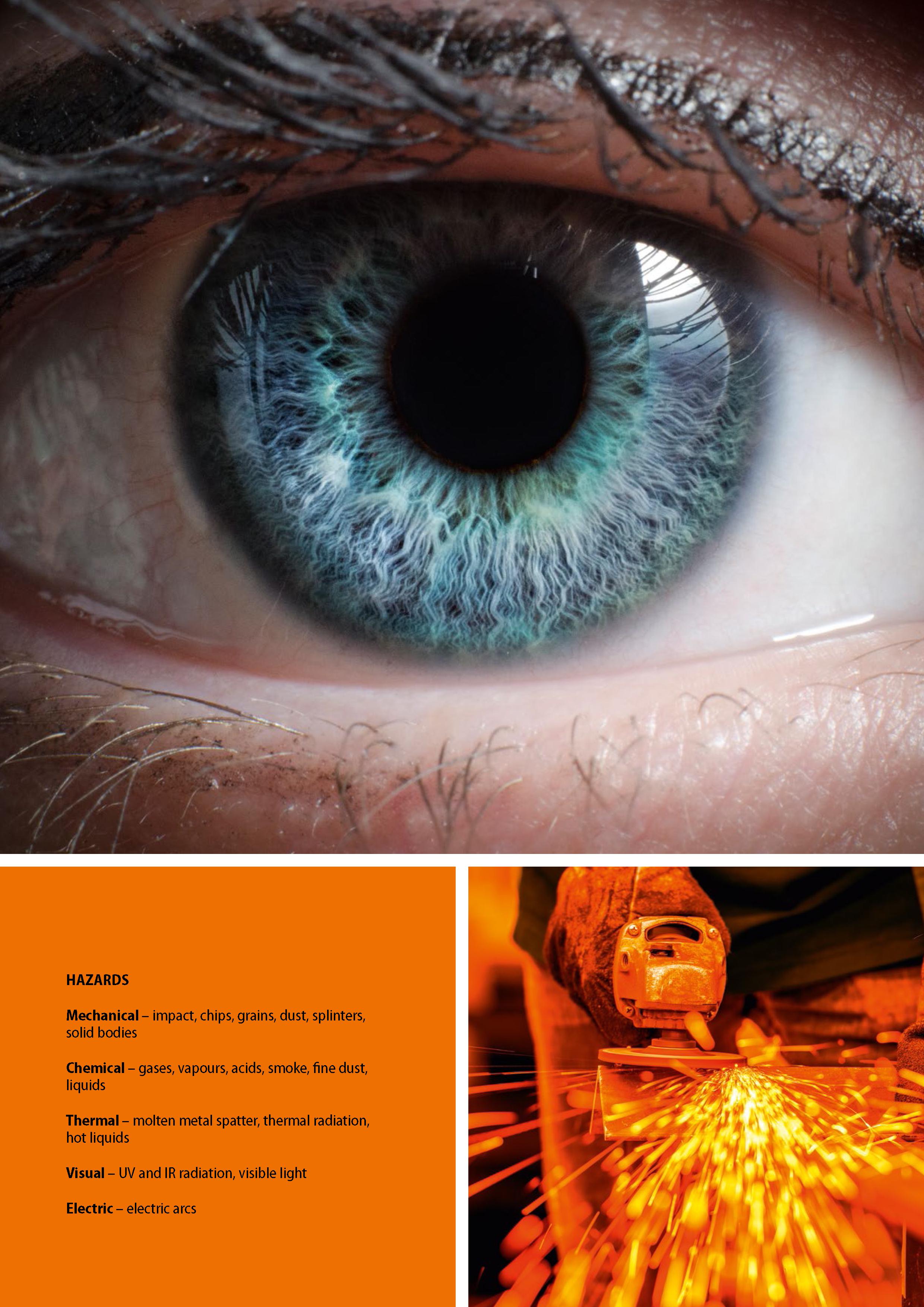 31 HAZARDS Mechanical - impact, chips, grains, dust, splinters, solid bodies Chemical - gases, vapours, acids, smoke, fine dust, liquids Thermal - m Каталог HOFFMANN GROUP 2020 Средства индивидуальной защиты органов зрения дыхания кожи СИЗ от поражения электрическим током шума Защитные перчатки Очки Специальная одежда Стр. 31