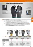 185 SGD Hoffmann Group 51 TEGERA 8814 CUT-RESISTANT GLOVES Reinforcement at the thumb joint for robust activities Good grip security in dry and sligh Каталог HOFFMANN GROUP 2020 Средства индивидуальной защиты органов зрения дыхания кожи СИЗ от поражения электрическим током шума Защитные перчатки Очки Специальная одежда Стр. 185