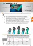 201 SGD Hoffmann Group 51 AnseU ANSELL ALPHATEC 58-735 Ansell Category III safety gloves 09 4749 - AlphaTec 58-128 Lightweight chemical protection gl Каталог HOFFMANN GROUP 2020 Средства индивидуальной защиты органов зрения дыхания кожи СИЗ от поражения электрическим током шума Защитные перчатки Очки Специальная одежда Стр. 201