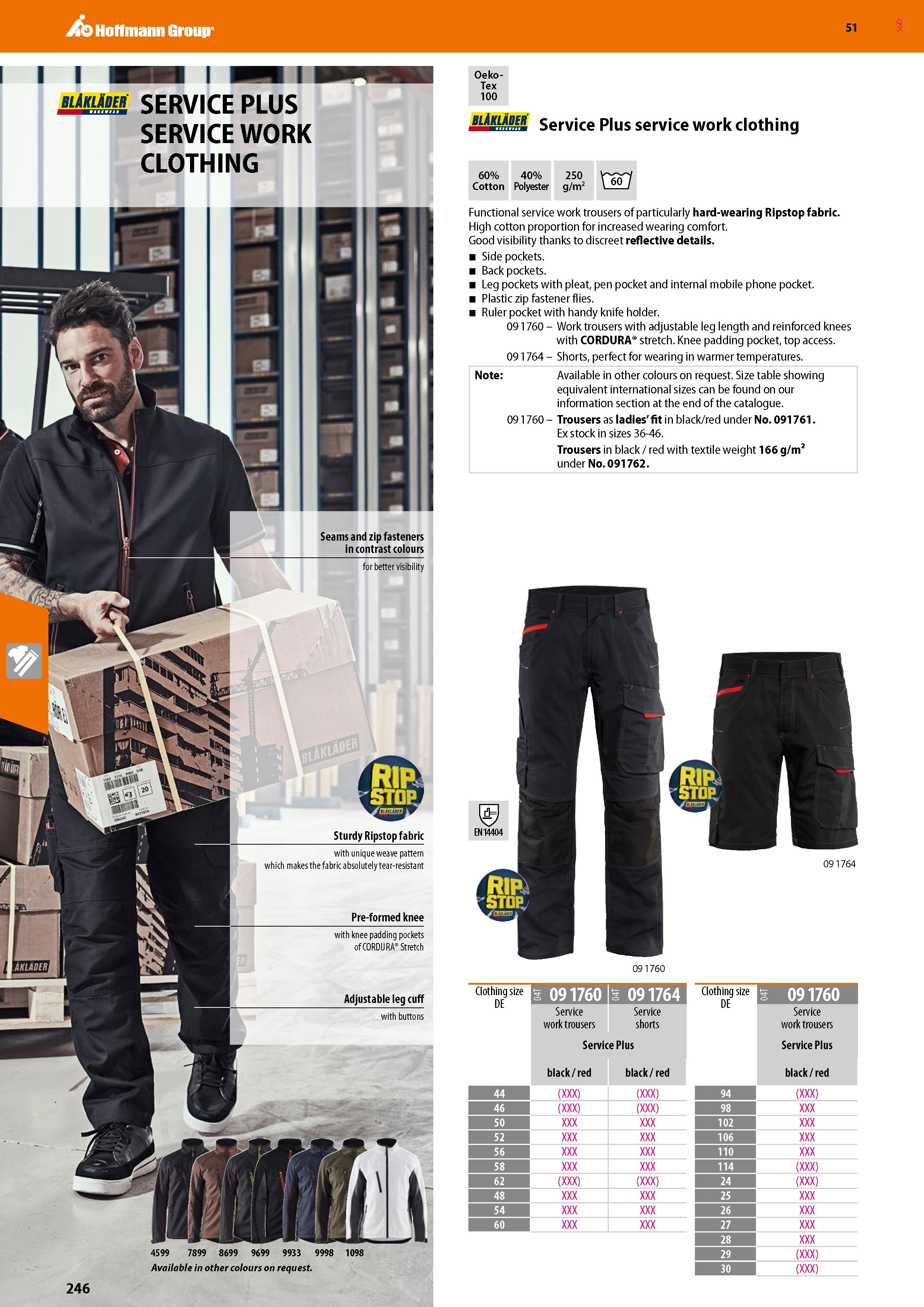 246 Hoffmann Group 51 i i mmm i blAklader SERVICE PLUS SERVICE WORK CLOTHING 4599 7899 8699 9699 9933 9998 1098 Available in other colours on request Каталог HOFFMANN GROUP 2020 Средства индивидуальной защиты органов зрения дыхания кожи СИЗ от поражения электрическим током шума Защитные перчатки Очки Специальная одежда Стр. 246