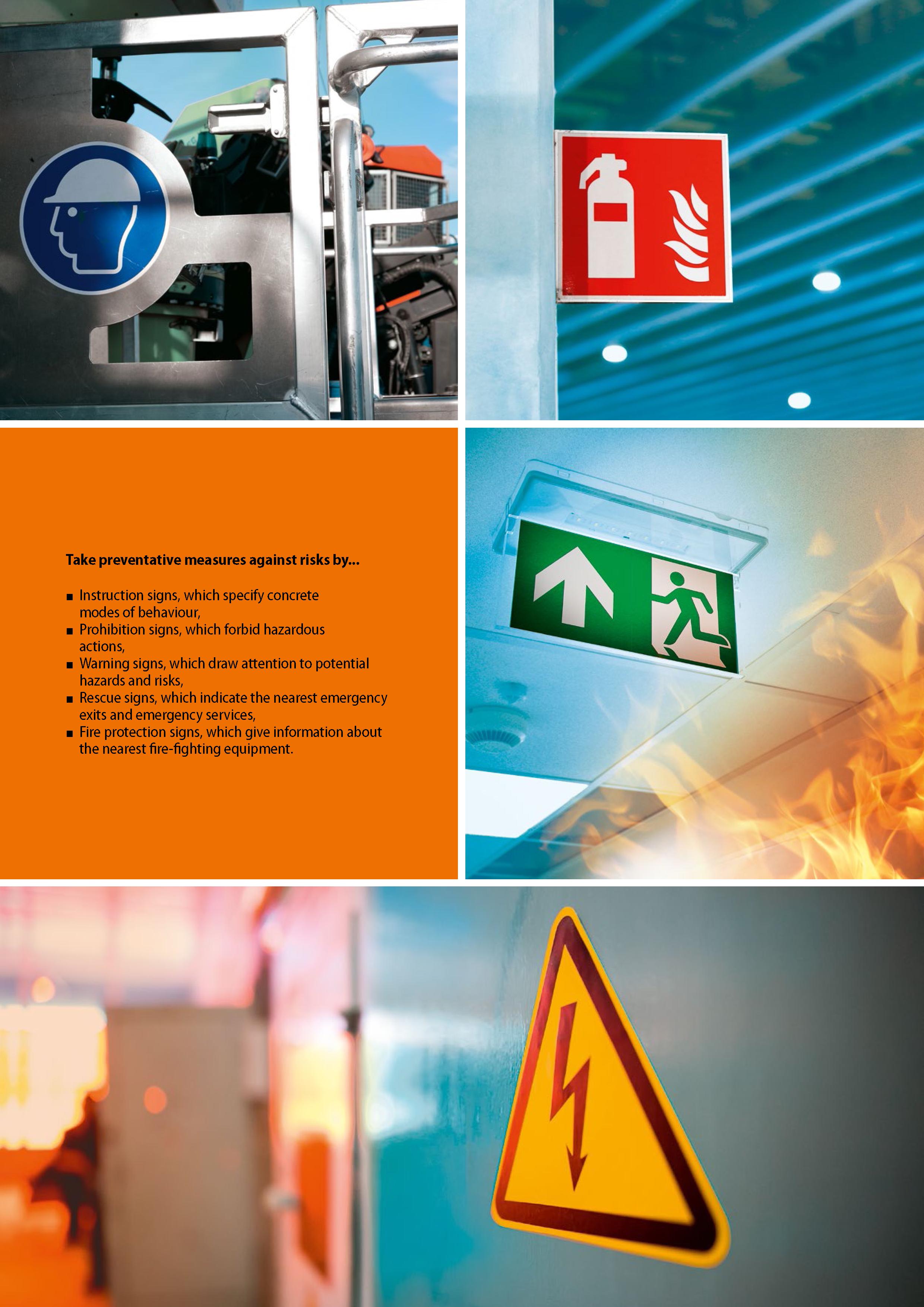 410 Take preventative measures against risks by Instruction signs, which specify concrete modes of behaviour, Prohibition signs, which forbid hazardo Каталог HOFFMANN GROUP 2020 Средства индивидуальной защиты органов зрения дыхания кожи СИЗ от поражения электрическим током шума Защитные перчатки Очки Специальная одежда Стр. 410