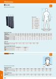 428 MO Hoffmann Group 51 I Size table Measurements and sizes at a glance Measurements: Collar size Chest measurement Waist measurement Hip measuremen Каталог HOFFMANN GROUP 2020 Средства индивидуальной защиты органов зрения дыхания кожи СИЗ от поражения электрическим током шума Защитные перчатки Очки Специальная одежда Стр. 428