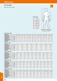 430 MO Hoffmann Group 51 Size table Measurements and sizes at a glance Measurements: 1 Collar size 2 Chest measurement 3 Waist measurement 4 Hip meas Каталог HOFFMANN GROUP 2020 Средства индивидуальной защиты органов зрения дыхания кожи СИЗ от поражения электрическим током шума Защитные перчатки Очки Специальная одежда Стр. 430