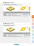 59 DNMG 1305_ FM DNMG 1305 FM NEGATIVE 55° RHOMBIC INSERTS, FOR FINISHING / FOR MEDIUM ROUGHING PLAQUETTES NÉGATIVES RHOMBIQUES 55° POUR FINITION / ACIERS Каталог INGERSOLL 2015 Металлорежущий токарный инструмент Резцы Державки Сменные режущие многогранные пластины для точения на станках Стр. 59 ENG FRA