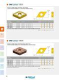 98 DNMG EA DNMG EA NEGATIVE 55° RHOMBIC INSERTS, FOR FINISHING / EXOTIC MATERIAL PLAQUETTES NÉGATIVES RHOMBIQUES 55°, POUR FINITION / MATÉRIAUX EXOTIQUES 5 Каталог INGERSOLL 2015 Металлорежущий токарный инструмент Резцы Державки Сменные режущие многогранные пластины для точения на станках Стр. 98 ENG FRA