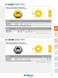 107 Do mnuum' hnmg gu NEGATIVE 120° HEXAGONAL INSERTS, FOR MEDIUM ROUGHING PLAQUETTES NÉGATIVES HEXAGONALES 120°, POUR MOYENNE-ÉBAUCHE Designation Réf de l' Каталог INGERSOLL 2015 Металлорежущий токарный инструмент Резцы Державки Сменные режущие многогранные пластины для точения на станках Стр. 107 ENG FRA
