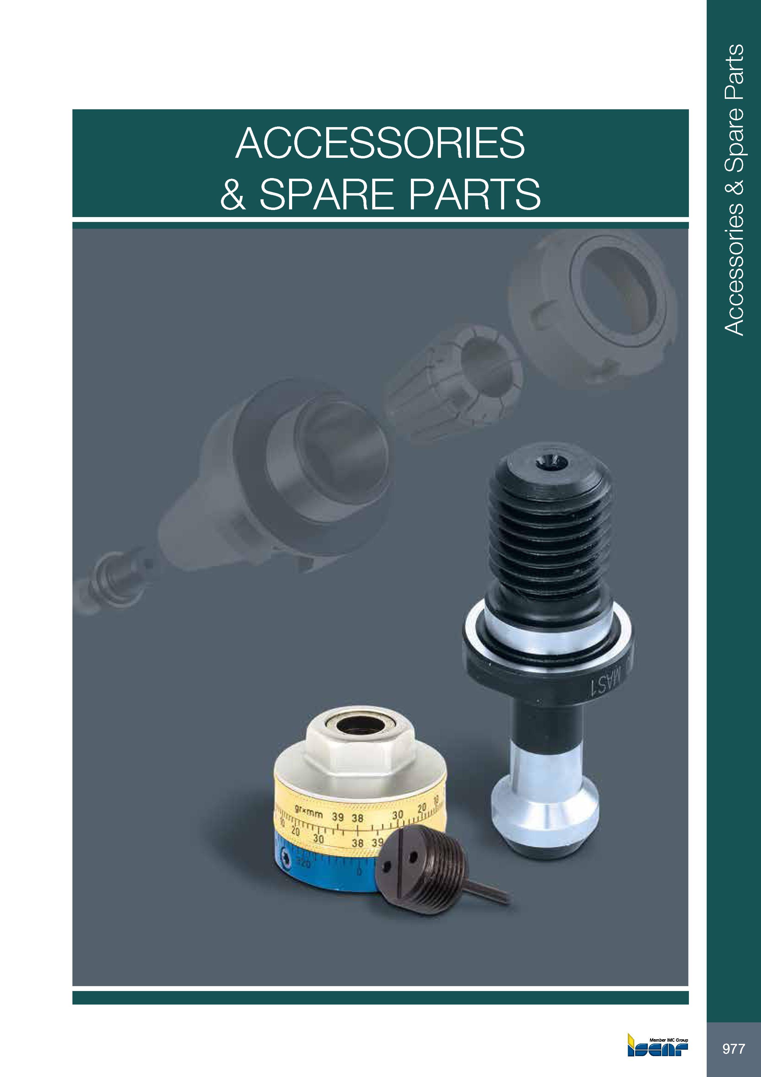 981 ACCESSORIES & SPARE PARTS Каталог ISCAR 2017 Вращающийся металлорежущий инструмент и инструментальная оснастка для металлообрабатывающих станков Фрезы Сверла Развертки Расточные системы Стр. 977