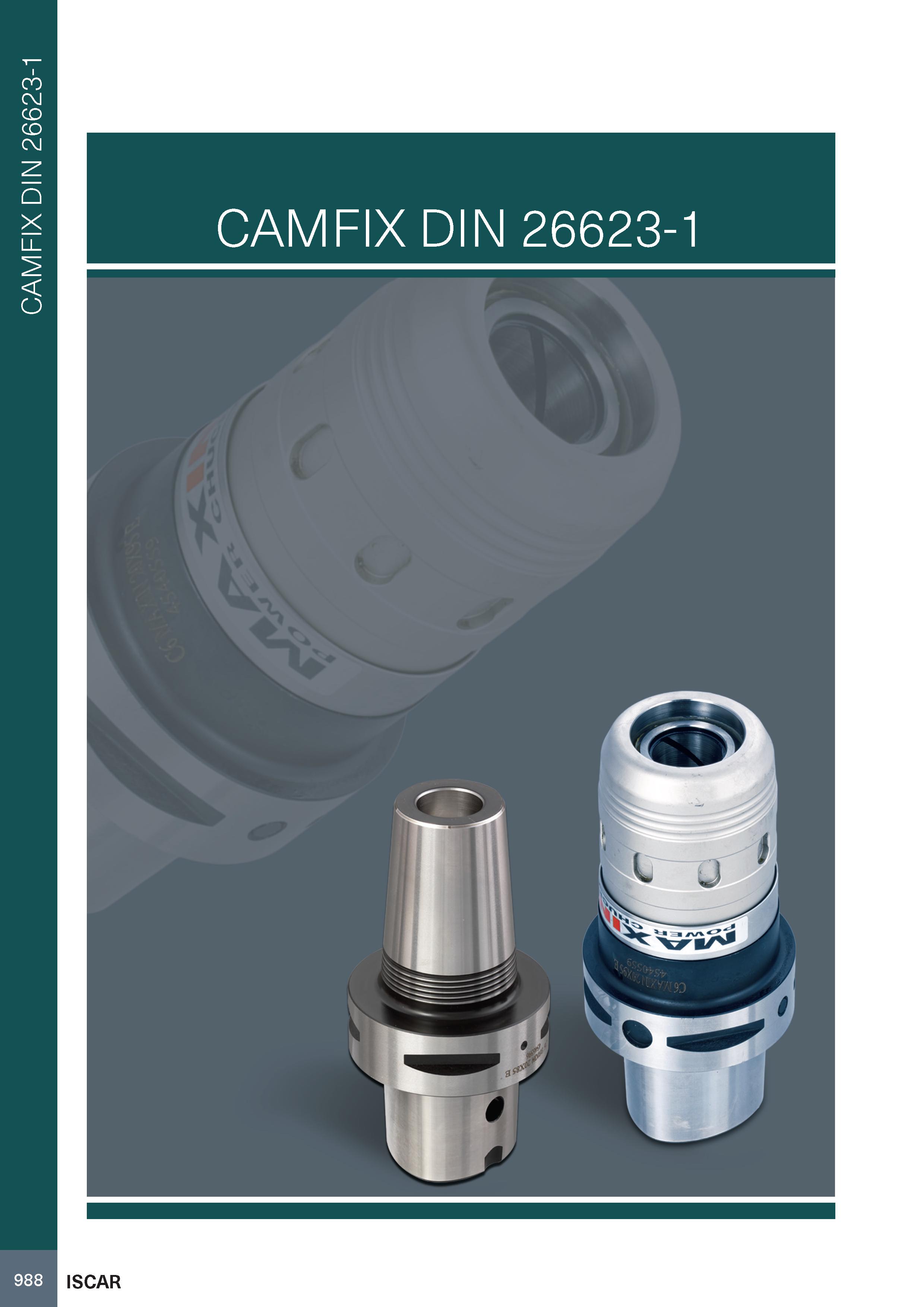 992 CAMFIX DIN 26623-1 CAMFIX DIN 26623-1 988 ISCAR Каталог ISCAR 2020 Фрезы твердосплавные монолитные и сборные Сверла спиральные с СМП Пластины режущие сменные Вспомогательный инструмент для станков по металлу Стр. 988
