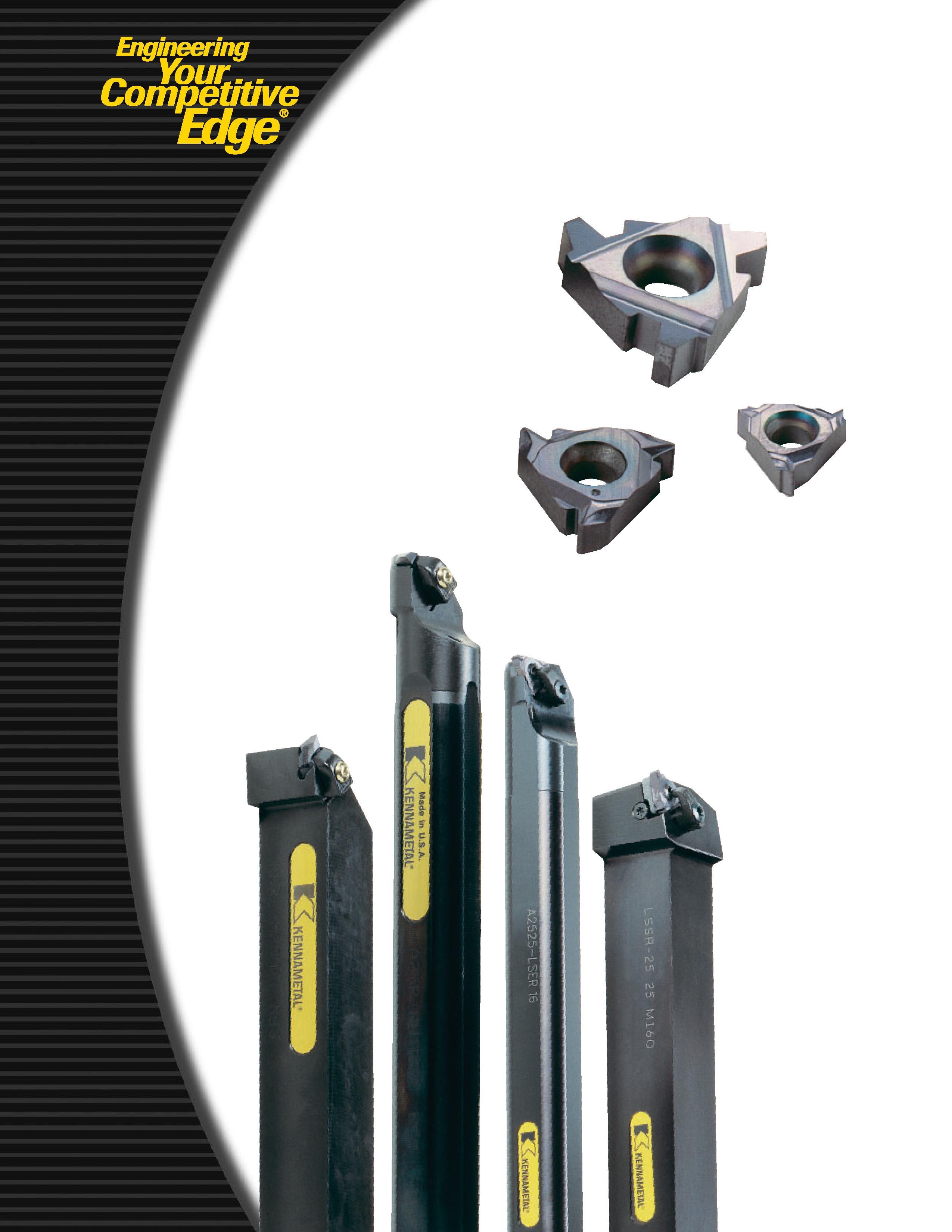 366 Engineering Competitive Edge l Is Каталог KENNAMETAL 2004 Режущий инструмент для точения отрезки обработки канавок и нарезания резьбы на металлорежущих станках и центрах с ЧПУ Стр. 