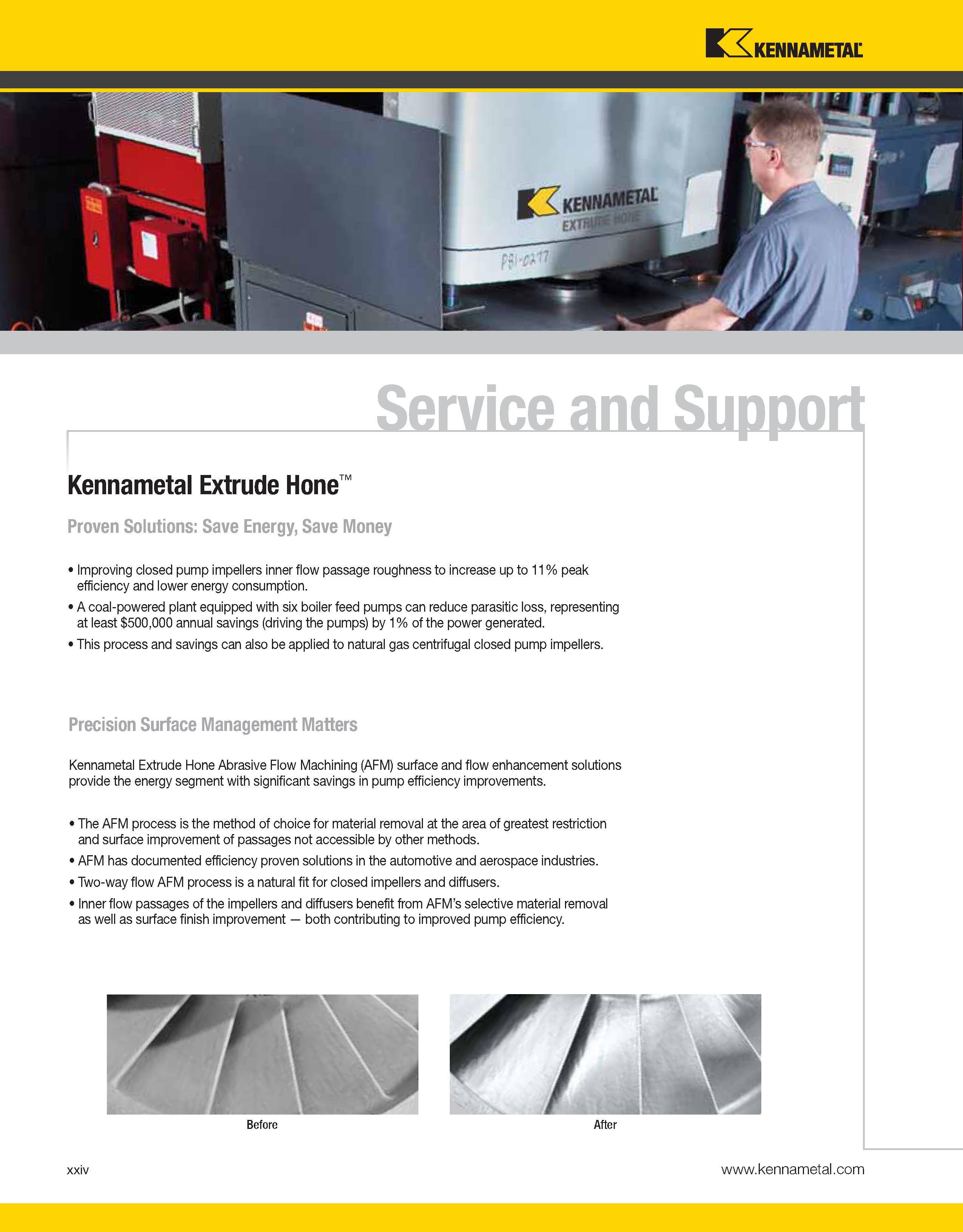 28 Proven Solutions: Save Energy, Save Money Improving closed pump impellers inner flow passage roughness to increase up to 11% peak efficiency and Каталог KENNAMETAL 2013 Инструментальная оснастка и вспомогательный инструмент для универсальных металлорежущих станков и обрабатывающих центров с ЧПУ Стр. xxiv