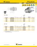 459 Kennametal EM Metric KM50TS Shank Tools EM End Mill Adapters order number catalog number D1 D2 L1 L9 lock screw wrench size lock screw Nm kg 3812 Каталог KENNAMETAL 2013 Инструментальная оснастка и вспомогательный инструмент для универсальных металлорежущих станков и обрабатывающих центров с ЧПУ Стр. A419