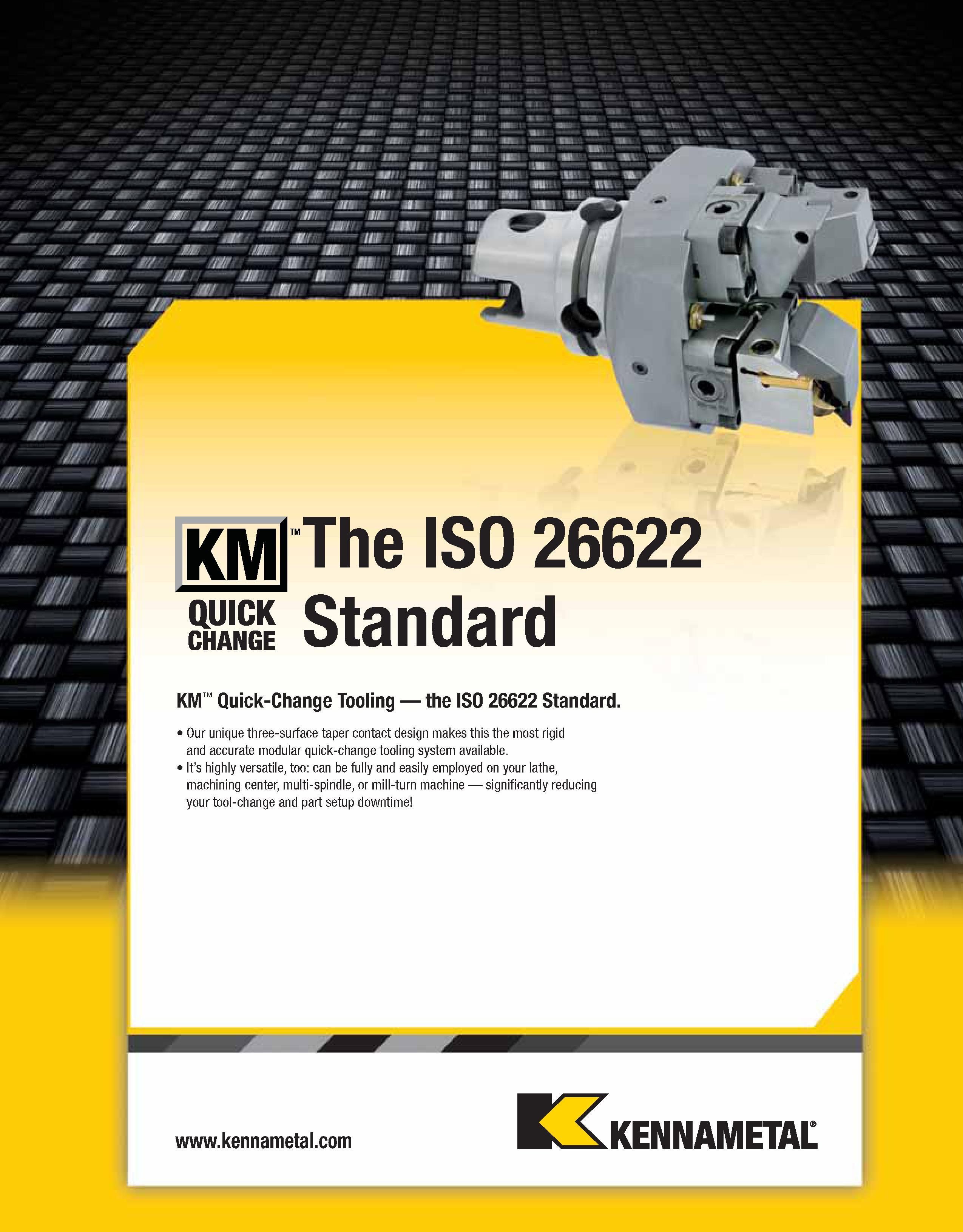 543 KM Quick-Change Tooling the ISO 26622 Standard Our unique three-surface taper contact design makes this the most rigid and accurate modular quick Каталог KENNAMETAL 2013 Инструментальная оснастка и вспомогательный инструмент для универсальных металлорежущих станков и обрабатывающих центров с ЧПУ Стр. A503