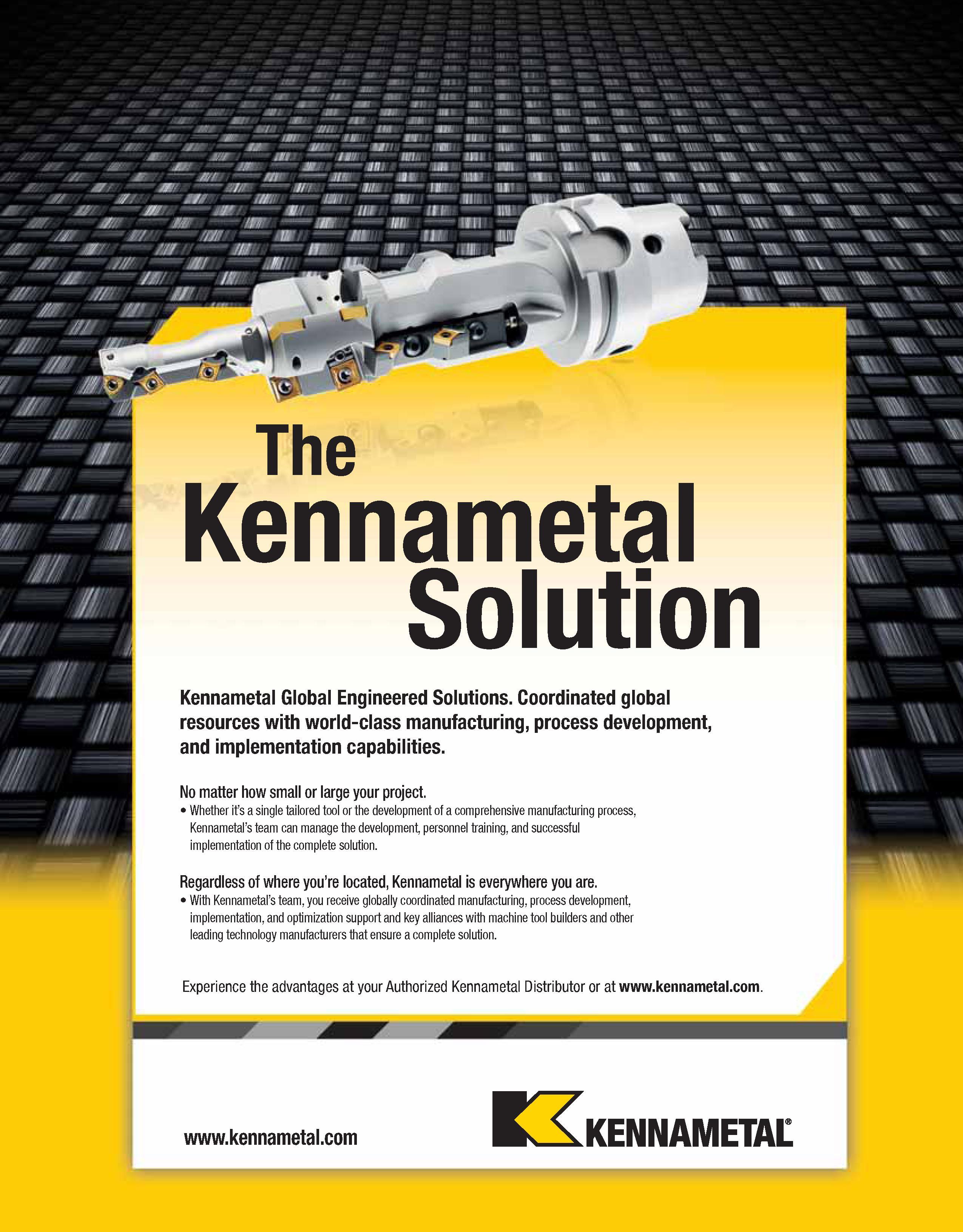 807 Kennametal Global Engineered Solutions Coordinated global resources with world-class manufacturing, process development, and implementation capab Каталог KENNAMETAL 2013 Инструментальная оснастка и вспомогательный инструмент для универсальных металлорежущих станков и обрабатывающих центров с ЧПУ Стр. C111