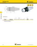 970 BT40 Shank Tools BT40 Shank Tools Drill Chucks Kennametal DC-BT Form A order number catalog number D1 D1 max mm in D2 L1 L1S locknut wrench Nm kg Каталог KENNAMETAL 2013 Инструментальная оснастка и вспомогательный инструмент для универсальных металлорежущих станков и обрабатывающих центров с ЧПУ Стр. E40