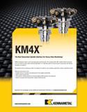 1077 The Next Generation Spindle Interface for Heavy-Duty Machining KM4X is designed to take on your most aggressive machining jobs This next generati Каталог KENNAMETAL 2013 Инструментальная оснастка и вспомогательный инструмент для универсальных металлорежущих станков и обрабатывающих центров с ЧПУ Стр. F51
