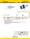 1085 Kennametal CAT50 Shank Tools TG Single-Angle Collet Chucks (TG Form B/AD continued) collet series - 1 / Collet Capacity mm inch TG collet series Каталог KENNAMETAL 2013 Инструментальная оснастка и вспомогательный инструмент для универсальных металлорежущих станков и обрабатывающих центров с ЧПУ Стр. F59