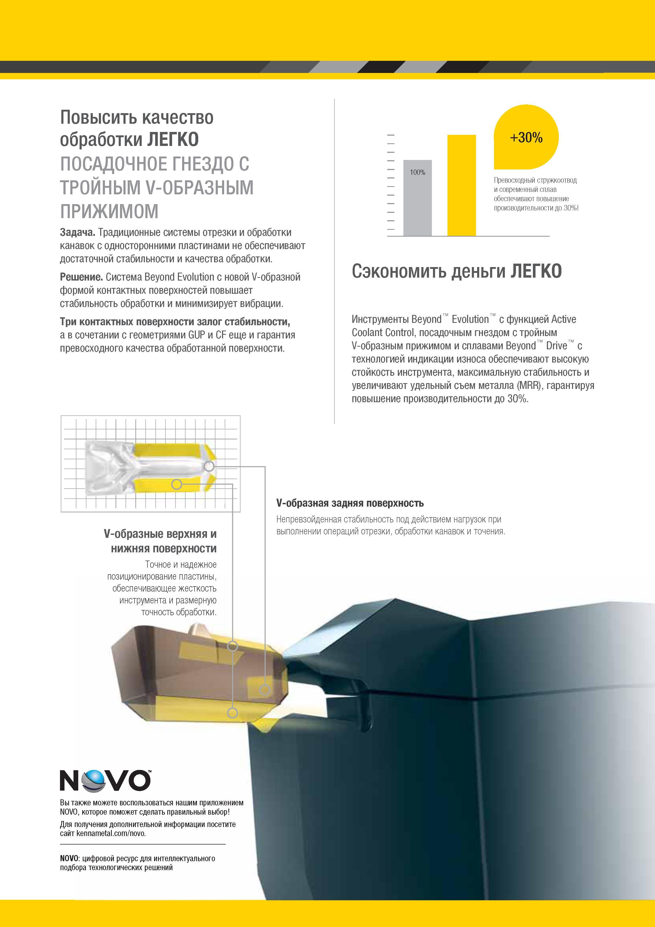 11 Американские металлорежущие инструменты Kennametal Beyond Evolution с функцией Active Coolant Control, посадочным гнездом с тройным V-образн Каталог KENNAMETAL 2017 Новый режущий инструмент и инструментальные системы для металлорежущих промышленных станков и комплексов Стр. A3