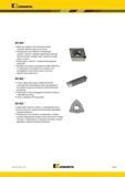 361 Описание сплавов Kennametal KD1400 Идеально подходит для выполнения общей токарной обработки цветных металлов Рекомендуется для обработки алюминиевых Каталог KENNAMETAL 2018 Инструмент токарный Резцы и державки с режущими сменными пластинами для наружного точения и внутреннего растачивания на станках Стр. B339