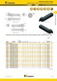 453 Kennametal Обработка канавок и отрезка Державки Beyond Evolution для обработки торцевых канавок : - ш - L1 Левое исполнение Левое исполнение CF- Г г- Каталог KENNAMETAL 2018 Инструмент токарный Резцы и державки с режущими сменными пластинами для наружного точения и внутреннего растачивания на станках Стр. C43