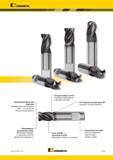 1045 Kennametal Высокопроизводительная геометрия Безвибрационное фрезерование пазов 1 x D в деталях из большинства материалов 1 Режущая кромка у центра Пл Каталог KENNAMETAL 2018 Режущий инструмент для обработки отверстий в металлах и сплавах Быстрорежущие метчики и раскатники Сборные фрезы с СРП и твердосплавные Стр. P191