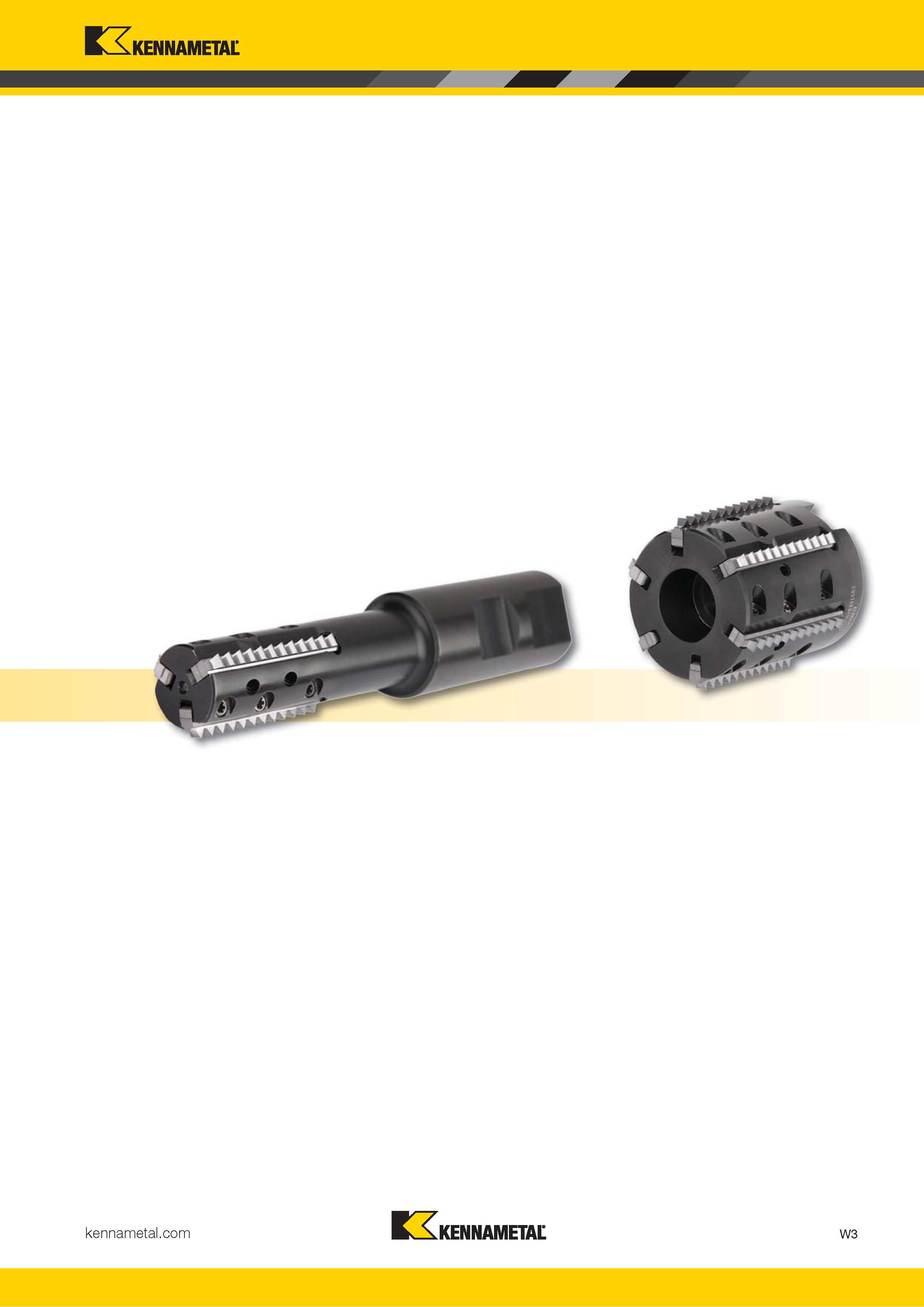 1609 Kennametal KCKkennametal W3 Каталог KENNAMETAL 2018 Режущий инструмент для обработки отверстий в металлах и сплавах Быстрорежущие метчики и раскатники Сборные фрезы с СРП и твердосплавные Стр. W3