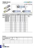 485 TDB50X-CN/-W Обозначение Размеры (мм) Рис Пластина DCX RE DCONMS OAL LH APMX TDB50X 59-CN50 8-L200 6 50 25 50 8 200 110 59 1 6RBE 50 O E233 69-CN Каталог TAEGUTEC 2020 Вращающийся режущий и вспомогательный инструмент по металлу Твердосплавные пластины Сборные фрезы с СМП Монолитные фрезы и сверла Инструментальные патроны Стр. E172