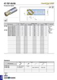 501 Обозначение 0 No of insert Размеры (мм) Каналы СОЖ Пластина DC DCONMS OAL LH APMX 4T-TEF D16-15-W16-05 2 8 16 16 80 28 15 LPK(H)U 0502 Д E251 D20 Каталог TAEGUTEC 2020 Вращающийся режущий и вспомогательный инструмент по металлу Твердосплавные пластины Сборные фрезы с СМП Монолитные фрезы и сверла Инструментальные патроны Стр. E188
