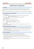 6 Introduction A CAUTION Safety Notes for Cutting Tools 1 Introduction Kyocera has put a “caution” or a “warning” label on the package of the cutti Каталог KYOCERA 2016 Металлорежущий станочный инструмент Сменные режущие пластины Токарные резцы Расточные державки Фрезы с СРП и твердосплавные Сборные сверла Стр. 2